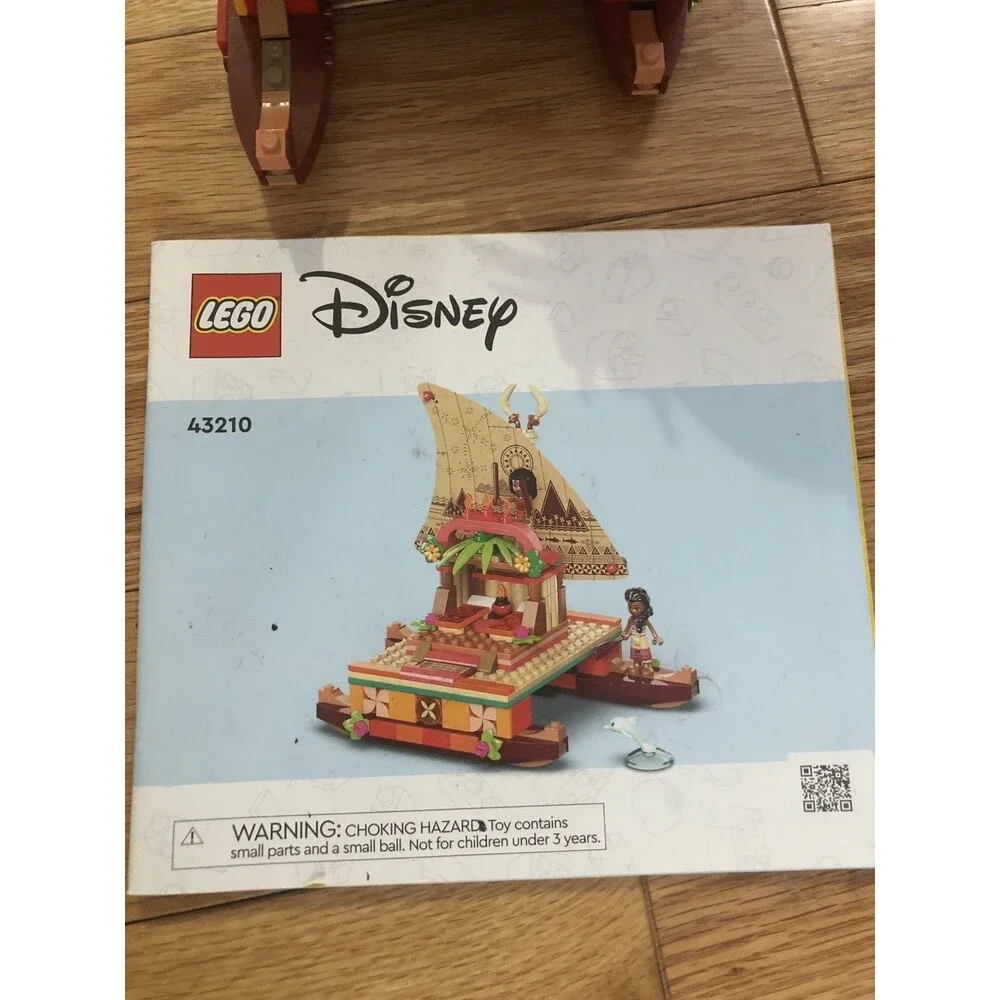 LEGO Disney Princess Moana Wayfinding Boat 43210 Complete‎ w/ manual without Box